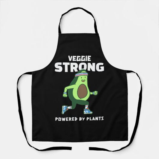 植物の力で強くなる Veggie Strong エプロン (正面)