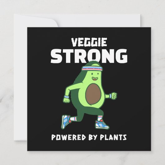 植物の力で強くなる Veggie Strong 招待状 (裏面)