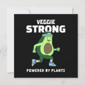植物の力で強くなる Veggie Strong 招待状 (正面)