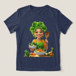 植物の力で料理するシェフ – 愛情込めて調理 トライブレンドTシャツ