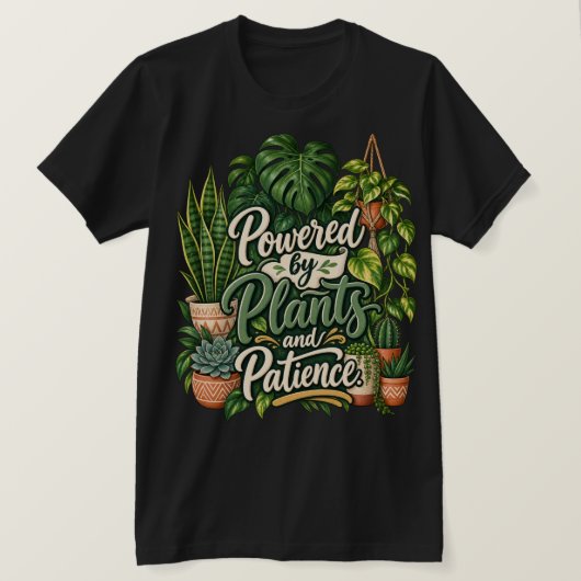 植物の力と忍耐 Tシャツ (デザイン正面)