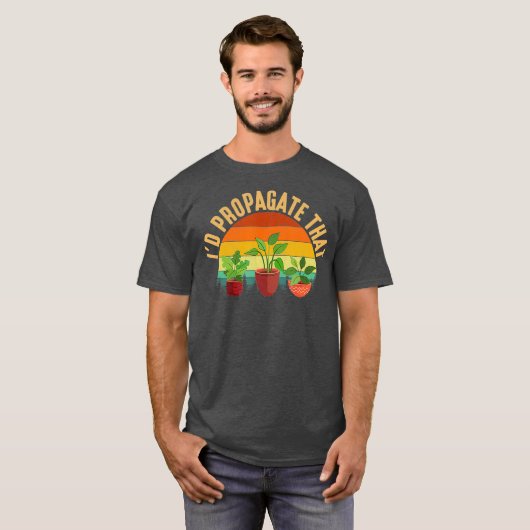 植物の園芸を伝播するId Tシャツ (正面フル)