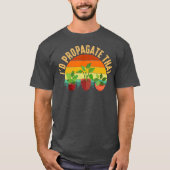 植物の園芸を伝播するId Tシャツ (正面)