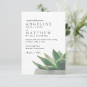 植物の多肉植物園|結婚式招待状 招待状 (スタンド正面)