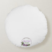 植物の女性の丸い枕 ラウンドクッション (裏面)