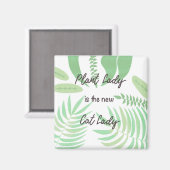 植物の女性は新しい猫の女性の磁石 マグネット (正面/裏面)