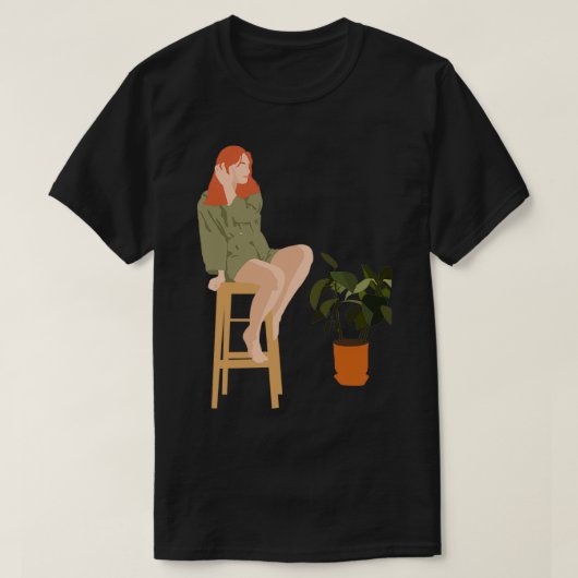 植物の女性 Tシャツ (デザイン正面)