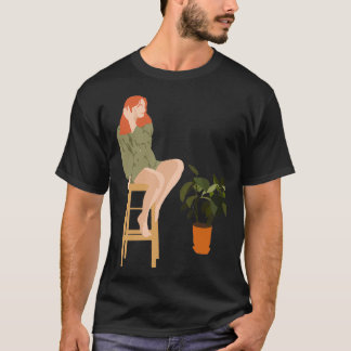 植物の女性 Tシャツ