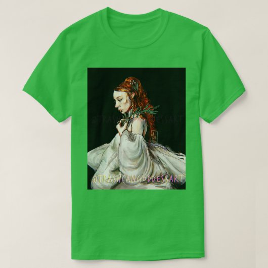 植物の女性 Tシャツ (デザイン正面)