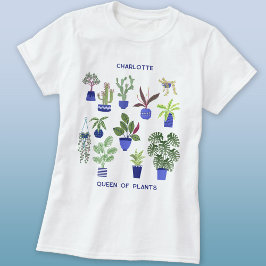 植物の女王パーソナライズされた Tシャツ