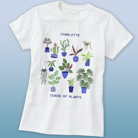 植物の女王パーソナライズされた Tシャツ