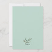 植物の宗教招待状 招待状 (裏面)