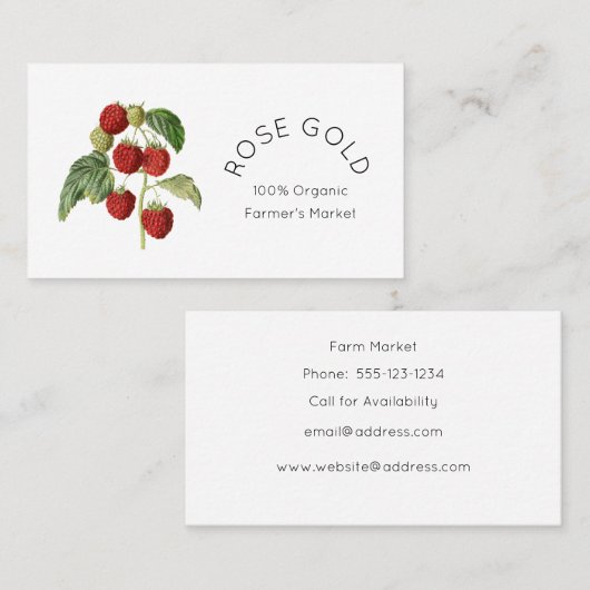 植物の実 名刺 (正面/裏面)