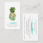 植物の島のパイナップル 名刺 (正面/裏面)