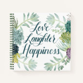 植物の幸せ |笑いを楽しむ幸せ ノートブック (正面)