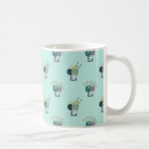 植物の幸福のコレクション のSucculents コーヒーマグカップ