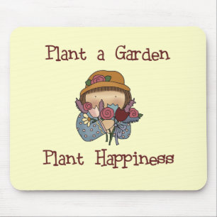 植物の幸福の園芸Tシャツおよびギフト マウスパッド