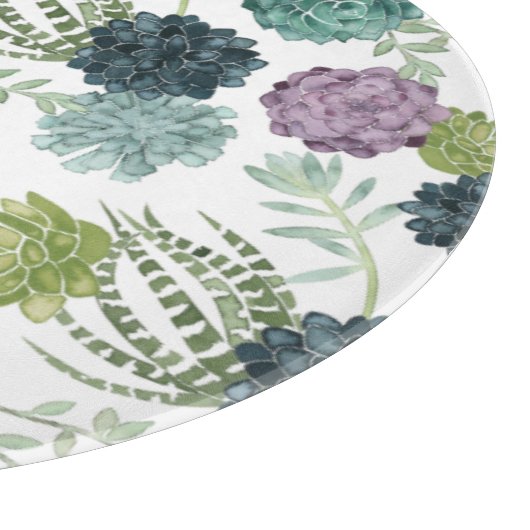 植物の幸福コレクション多肉性パターン カッティングボード (角)