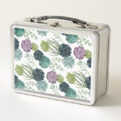 植物の幸福コレクション多肉性パターン メタルランチボックス (正面)