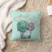 植物の幸福コレクション |多肉類 クッション (ブランケット)