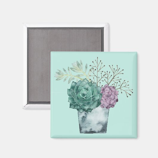 植物の幸福コレクション |多肉類 マグネット (正面/裏面)