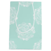 植物の幸福|のパステル調の水気が多いパターン ミディアムペーパーバッグ (裏面)