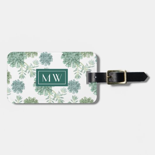 植物の幸福|の水気が多いパターン ラゲッジタグ (正面横)