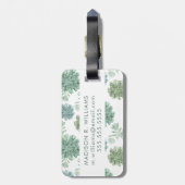 植物の幸福|の水気が多いパターン ラゲッジタグ (裏面縦)