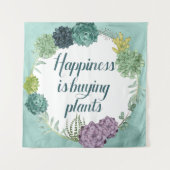 植物の幸福 |ハパインズ買は植物 タペストリー (正面)