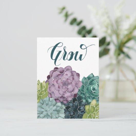 植物の幸福 |収穫愛を育てる ポストカード (スタンド正面)