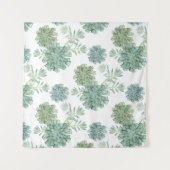 植物の幸福 |多肉性パターン タペストリー (正面)