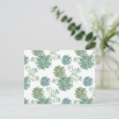 植物の幸福 |多肉性パターン ポストカード (スタンド正面)