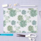 植物の幸福 |多肉性パターン 薄葉紙 (クラフト)