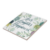 植物の幸福 愛の笑いの幸せ タイル (側面)