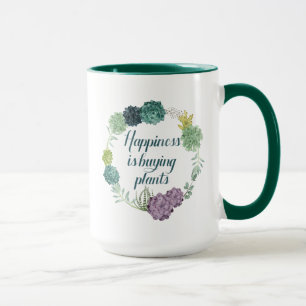 植物の幸福 Happinesは植物を買っています マグカップ