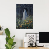植物の幽霊アートプリント アンティーク温室 ポスター (ホームオフィス)