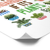 植物の庭それが植物もしを保持していない ポスター (角)