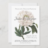 植物の引っ越し祝いパーティーのパーティの招待状|のヴィンテージ 招待状 (正面)