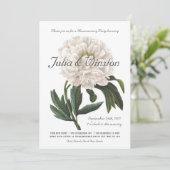 植物の引っ越し祝いパーティーのパーティの招待状|のヴィンテージ 招待状 (スタンド正面)