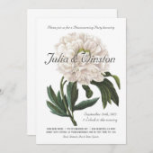 植物の引っ越し祝いパーティーのパーティの招待状|のヴィンテージ 招待状 (正面/裏面)