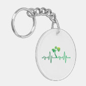 植物の心拍 – 植物植物学者ガーデニング・プラント キーホルダー (正面左)