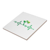 植物の心拍 – 植物植物学者ガーデニング・プラント タイル (側面)