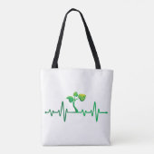 植物の心拍 – 植物植物学者ガーデニング・プラント トートバッグ (裏面)