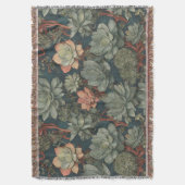 植物の恋人の多肉植物のパターン スローブランケット (正面縦)