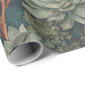 植物の恋人の多肉植物のパターン ラッピングペーパー (ロールコーナー)