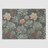 植物の恋人の多肉植物のパターン 薄葉紙 (正面)