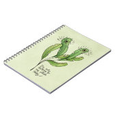 植物の恋人プン内向的なおもしろい庭師 ノートブック (左側)