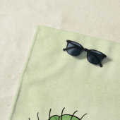 植物の恋人プン内向的なおもしろい庭師 ビーチタオル (インサイチュ)