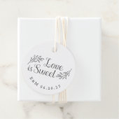 植物の愛は甘い結婚のラウンド フェイバータグ (インサイチュ)