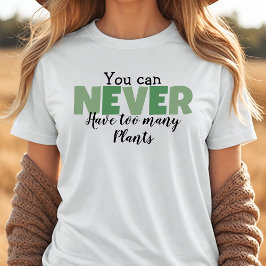 植物の愛好家が多すぎることはない トライブレンドＴシャツ